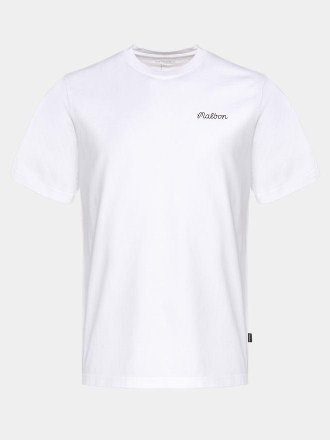 Malbon BERMUDA BALDWIN TEE Halbarm T-Shirt weiß