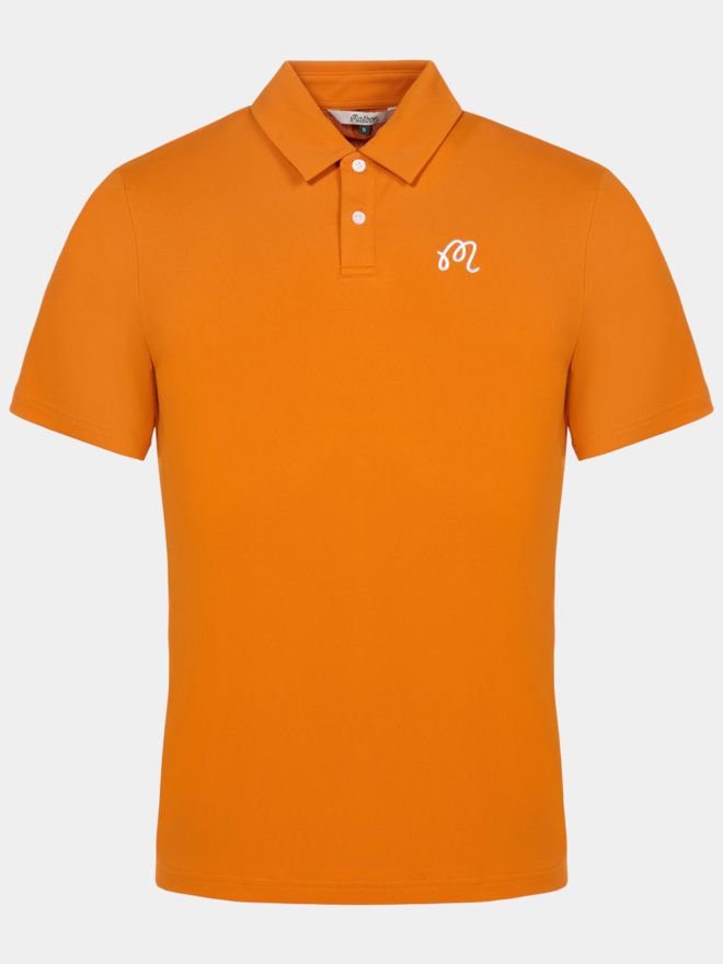 Malbon FAIRWAY Halbarm Polo orange