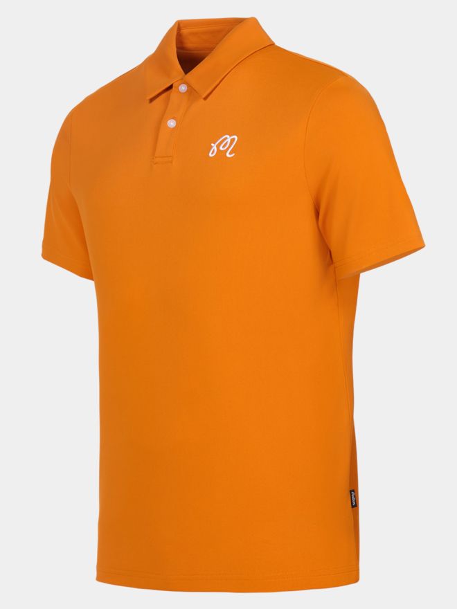 Malbon FAIRWAY Halbarm Polo orange