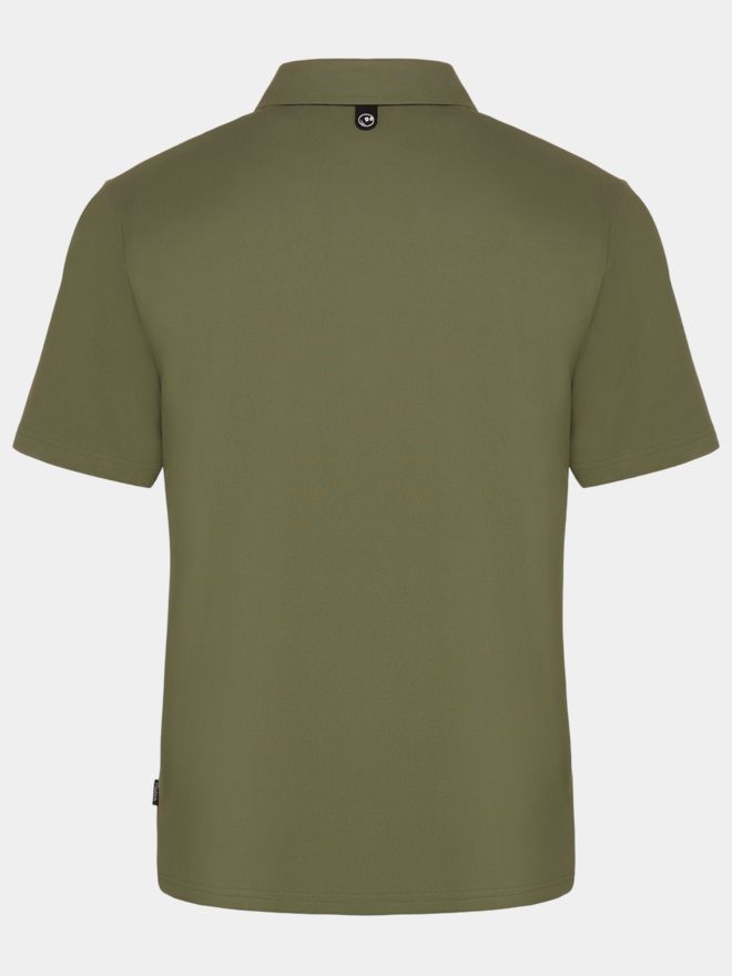 Malbon FAIRWAY Halbarm Polo oliv