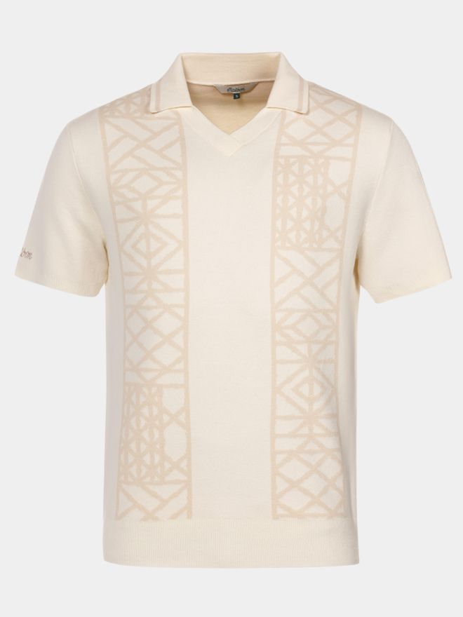 Malbon HABANA Halbarm Polo offwhite