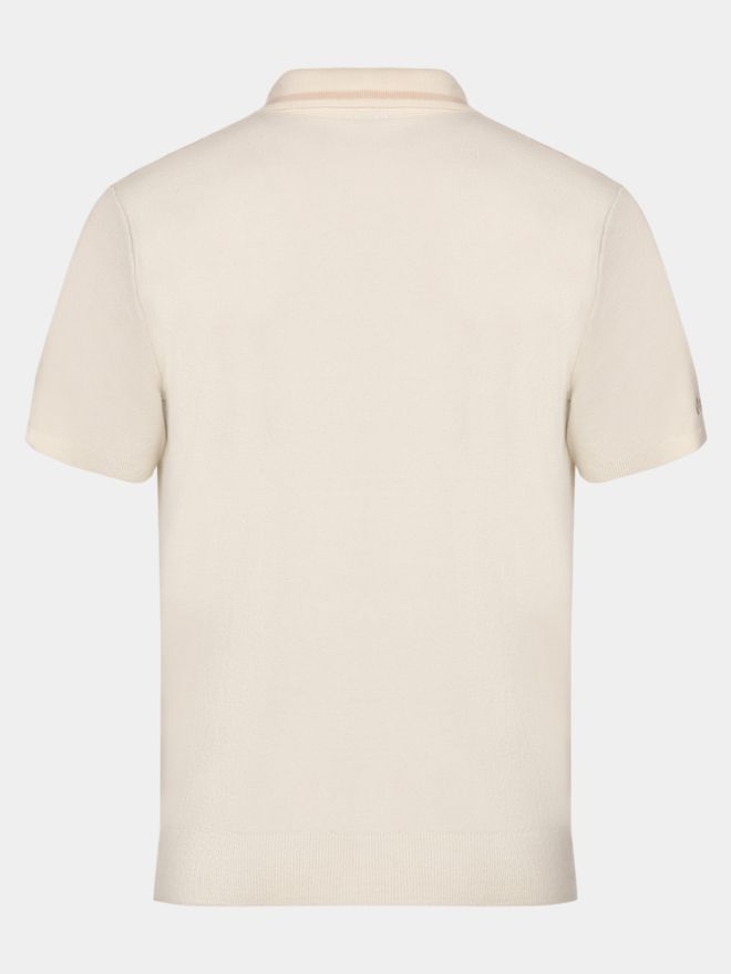 Malbon HABANA Halbarm Polo offwhite