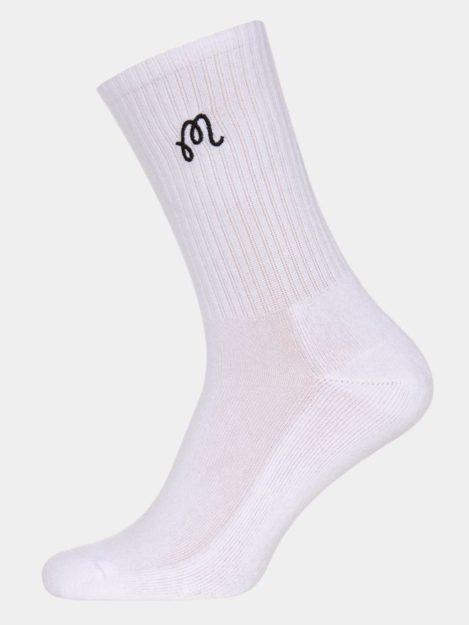 Malbon M CREW SOCK 3er Pack Socken weiß