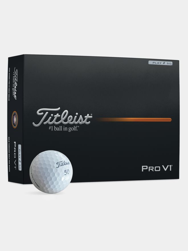 Titleist Limited Edition Pro V1 50 Jahre Golf House mit Golf House Logo weiß