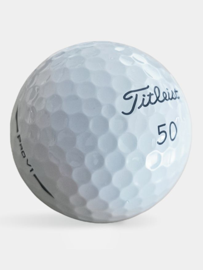 Titleist Limited Edition Pro V1 50 Jahre Golf House mit Golf House Logo weiß