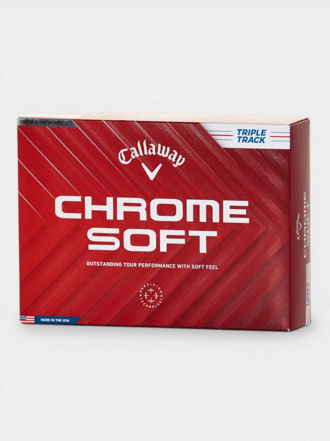 Callaway Chrome Soft Triple Track mit Golf House Logo weiß
