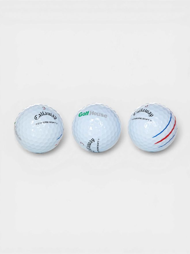 Callaway Chrome Soft Triple Track mit Golf House Logo weiß