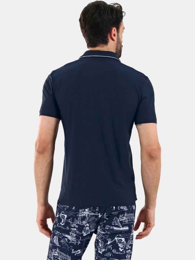 Chervo ADDISON Halbarm Polo navy