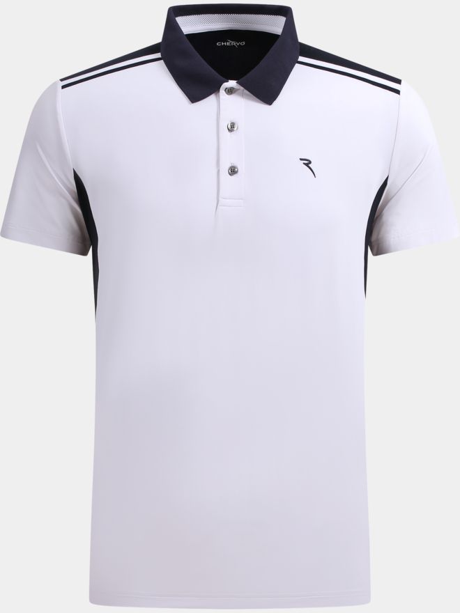 Chervo AIDEN Halbarm Polo weiß