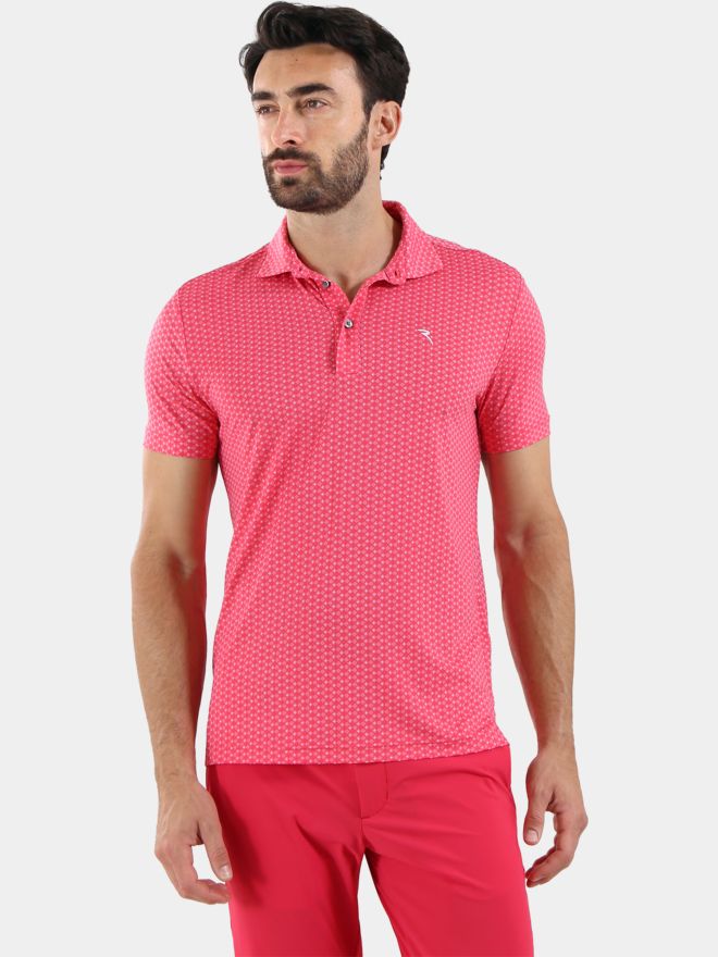 Chervo ALBERGO Halbarm Polo rot