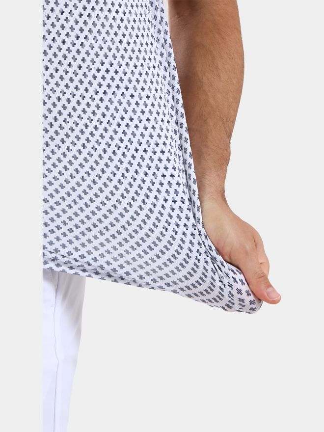 Chervo ALBERGO Halbarm Polo weiß