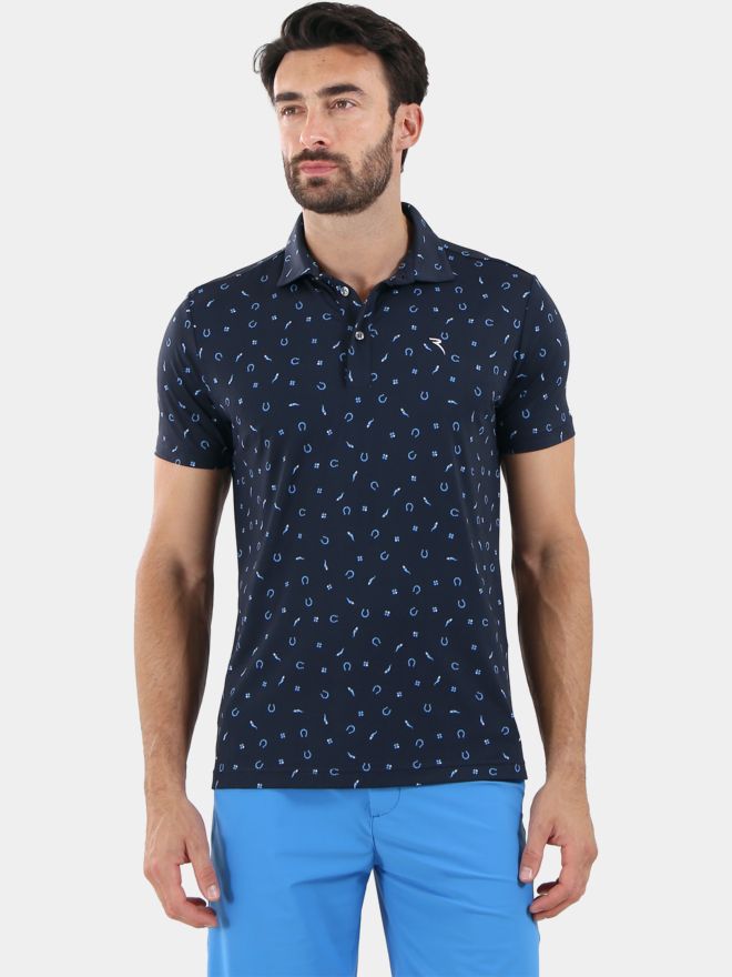 Chervo ALBERGO Halbarm Polo navy