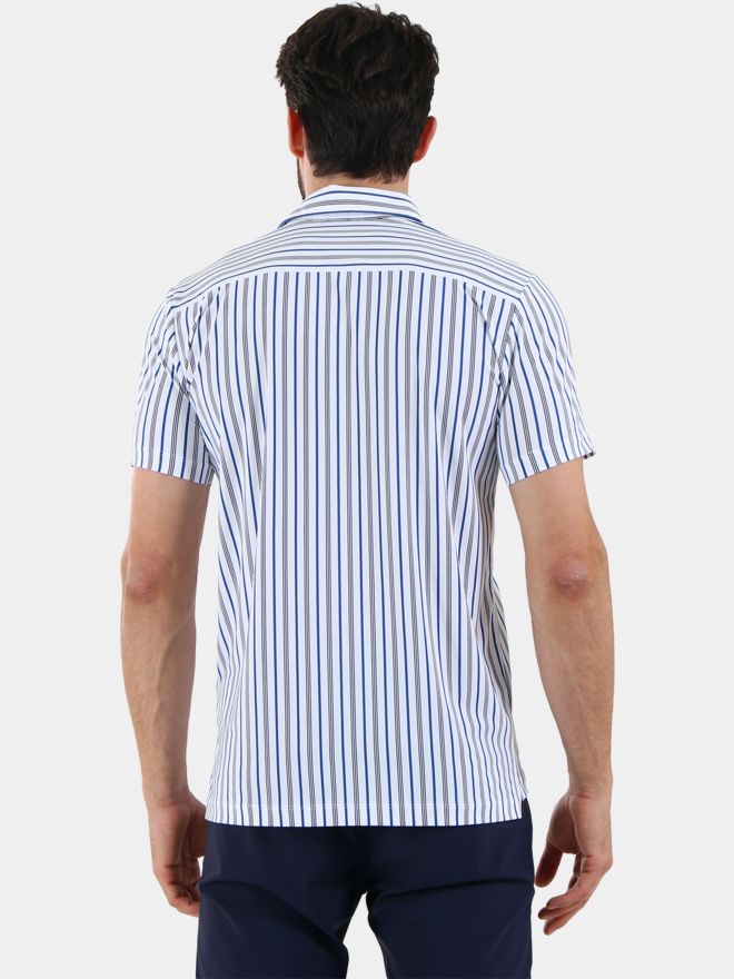 Chervo ARCHITETTO Halbarm Polo gestreift