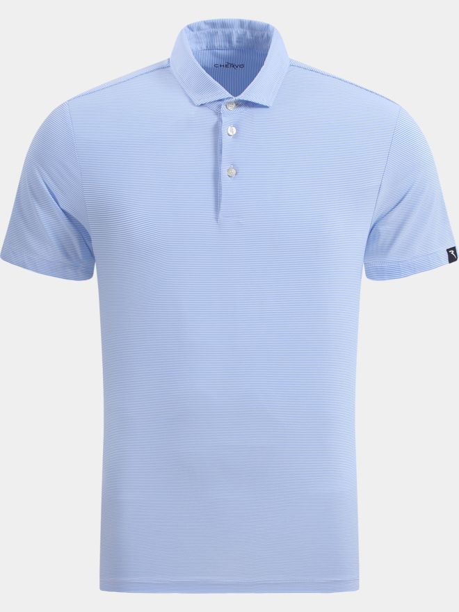 Chervo ARCHITETTO Halbarm Polo hellblau