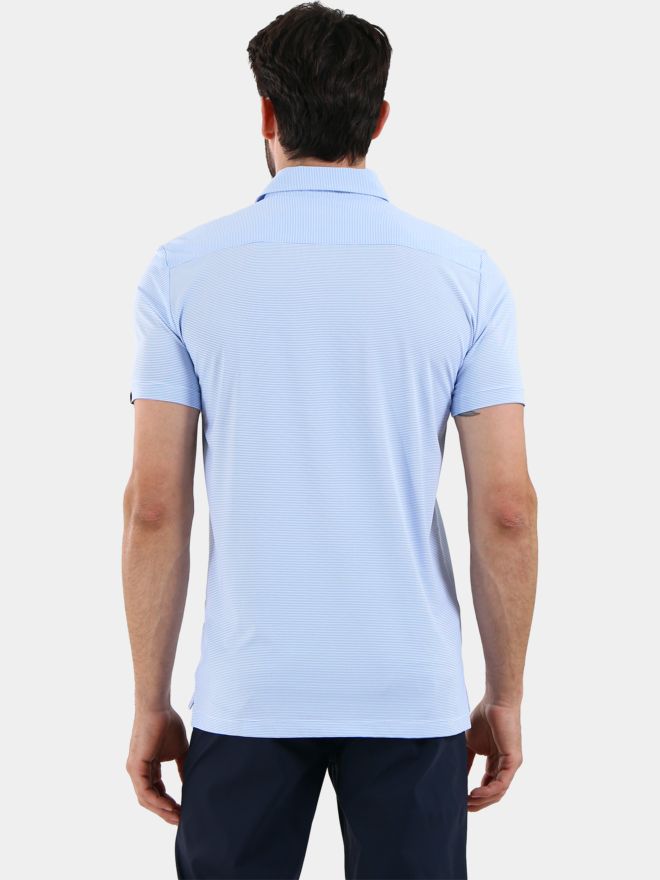 Chervo ARCHITETTO Halbarm Polo hellblau