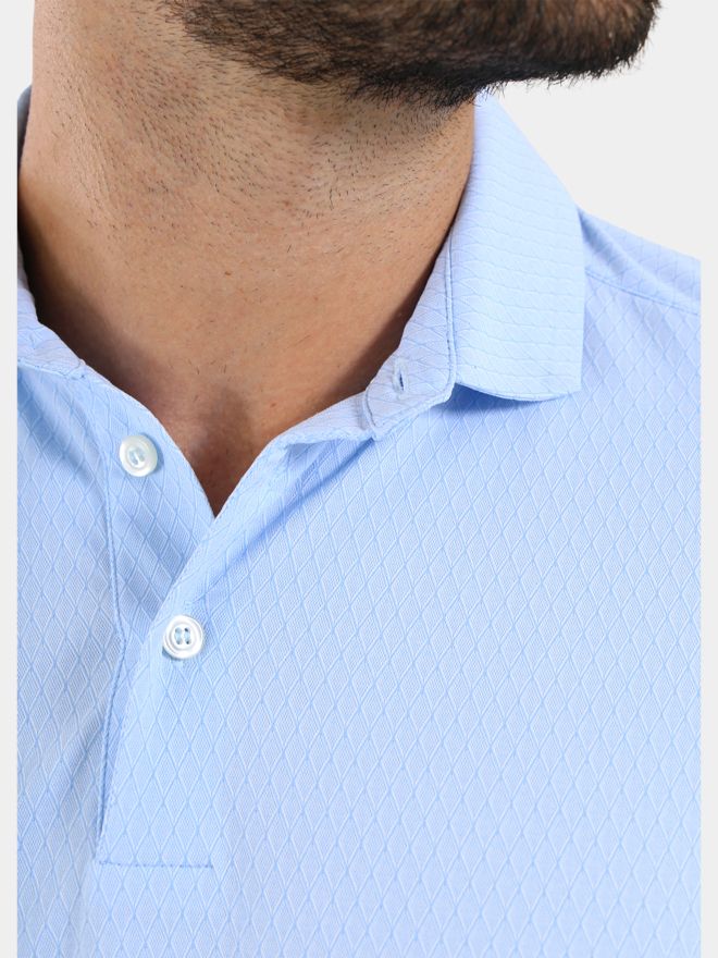 Chervo ARTIGLIO Halbarm Polo hellblau