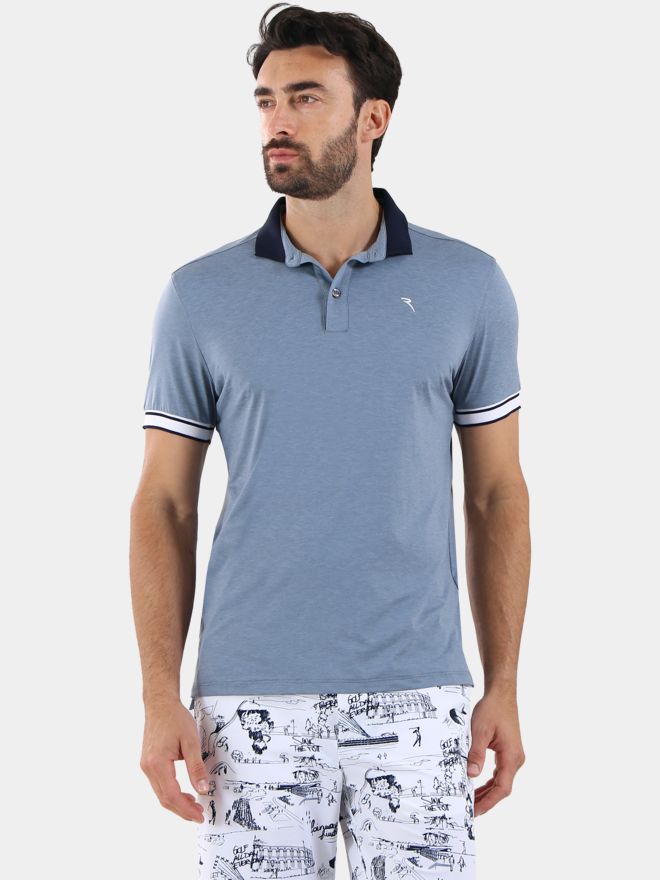 Chervo ASTENGO Halbarm Polo grau