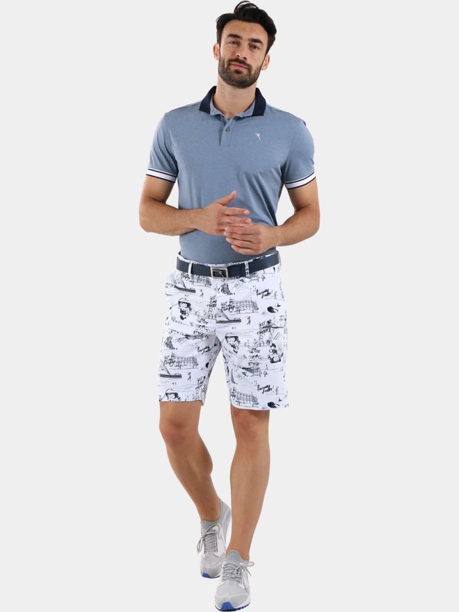 Chervo ASTENGO Halbarm Polo grau