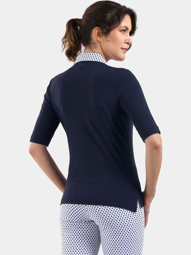 Chervo ALLUME 3/4 Arm Polo navy