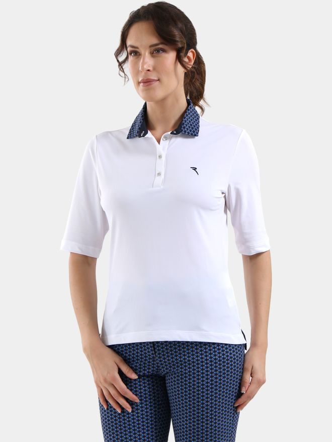 Chervo ALLUME 3/4 Arm Polo weiß