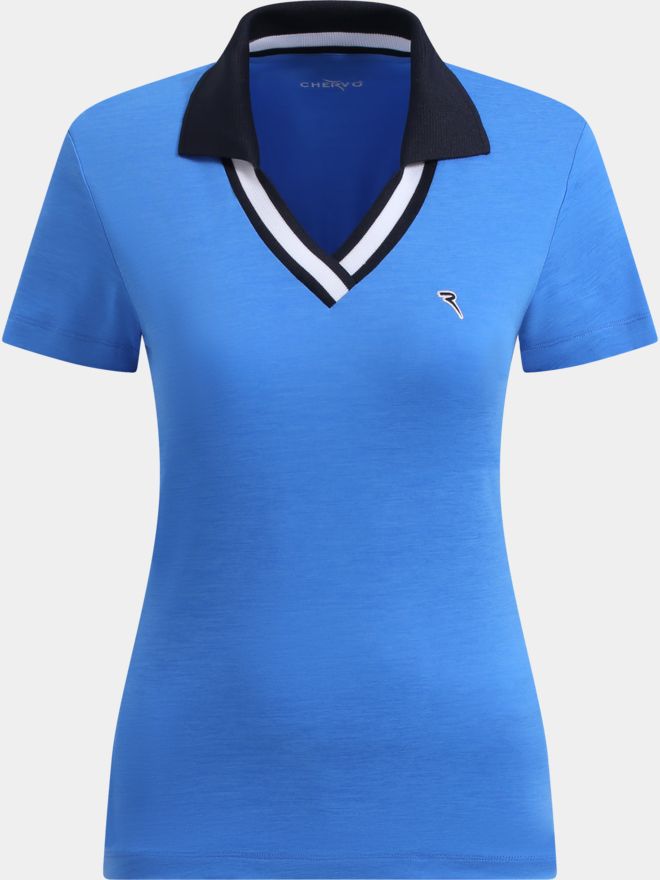 Chervo AMBROSE Halbarm Polo blau