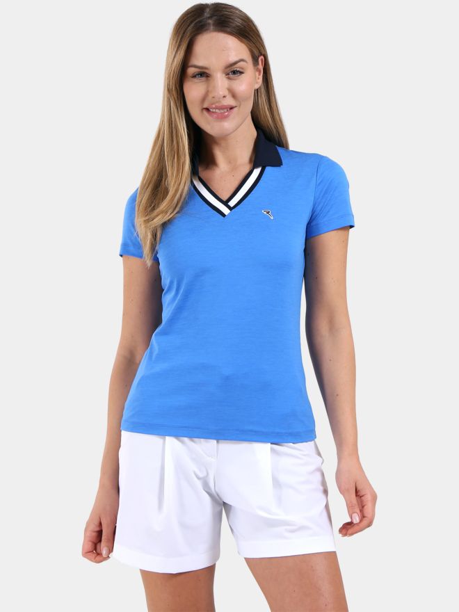 Chervo AMBROSE Halbarm Polo blau