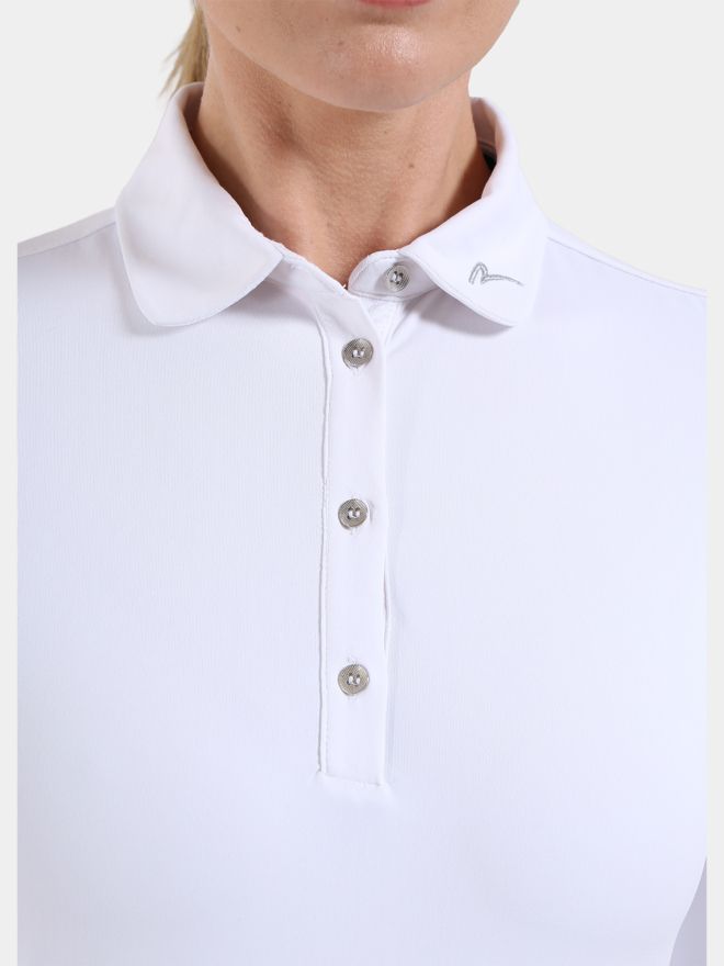 Chervo ANNUARIO Langarm Polo weiß