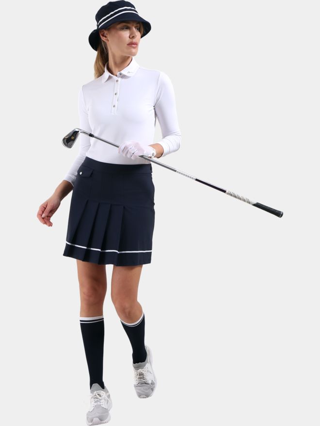 Chervo ANNUARIO Langarm Polo weiß