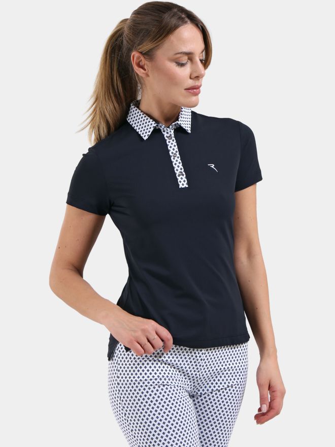 Chervo AVARIZIA Halbarm Polo navy