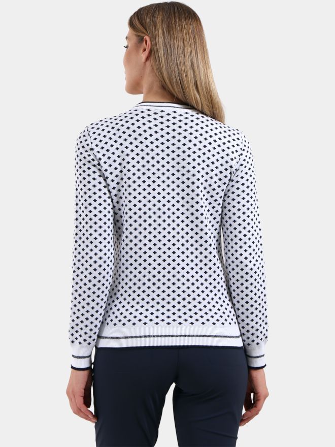 Chervo Pletené svetry NANCY bílá