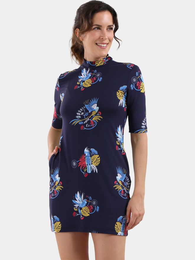 Chervo VALERIA Halbarm Kleid mehrfarbig