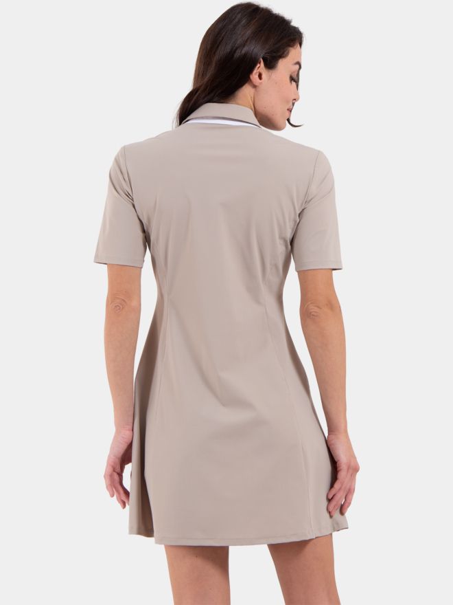 Chervo VIVACE Halbarm Kleid beige