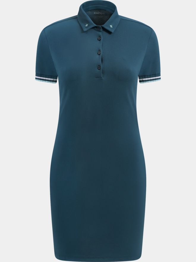 Chervo VIVIANA Halbarm Kleid grün