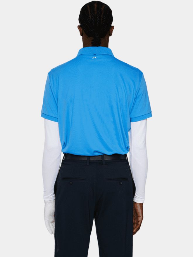 J.Lindeberg Tour Tech Halbarm Polo türkis