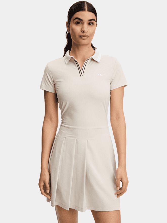 J.Lindeberg Noomi Halbarm Kleid beige