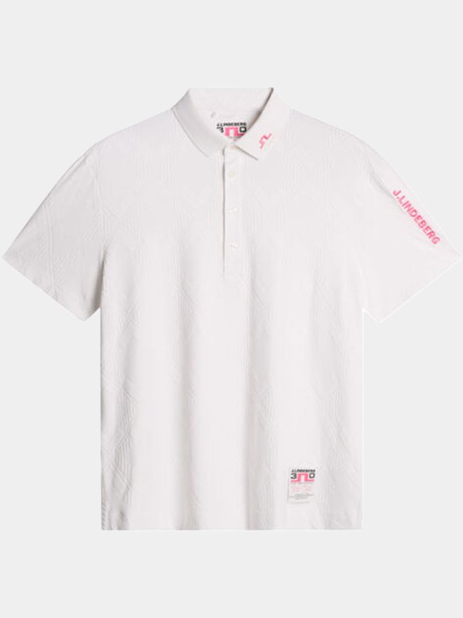J.Lindeberg 30Y Matt Relaxed Polo s polovičním rukávem bílá