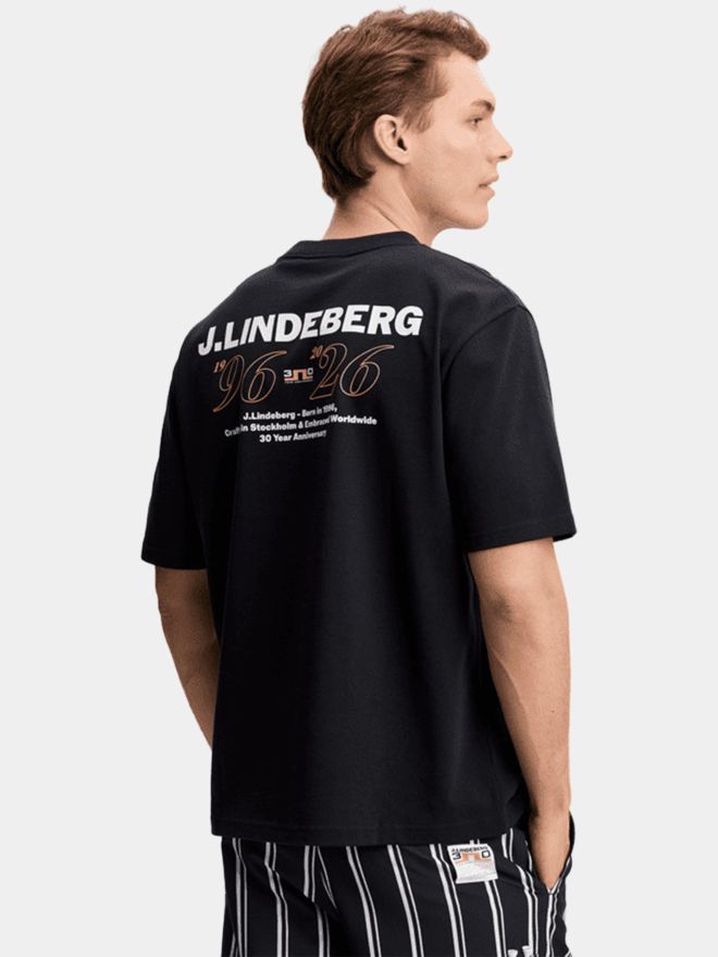 J.Lindeberg tričko 30Y Hale černá
