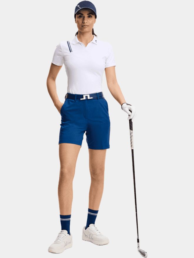 J.Lindeberg Polokošile Melli Polo s polovičním rukávem bílá