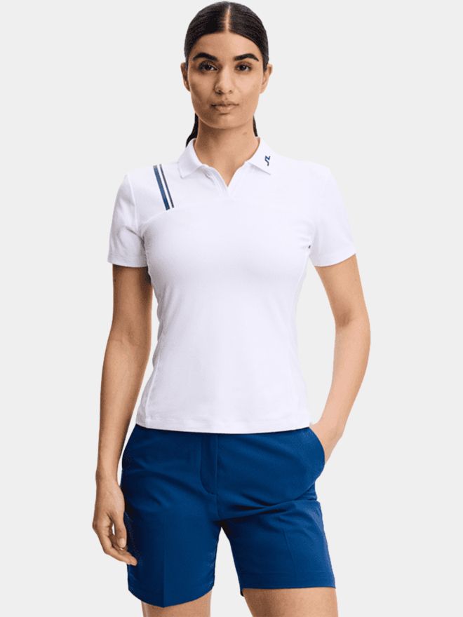 J.Lindeberg Polokošile Melli Polo s polovičním rukávem bílá