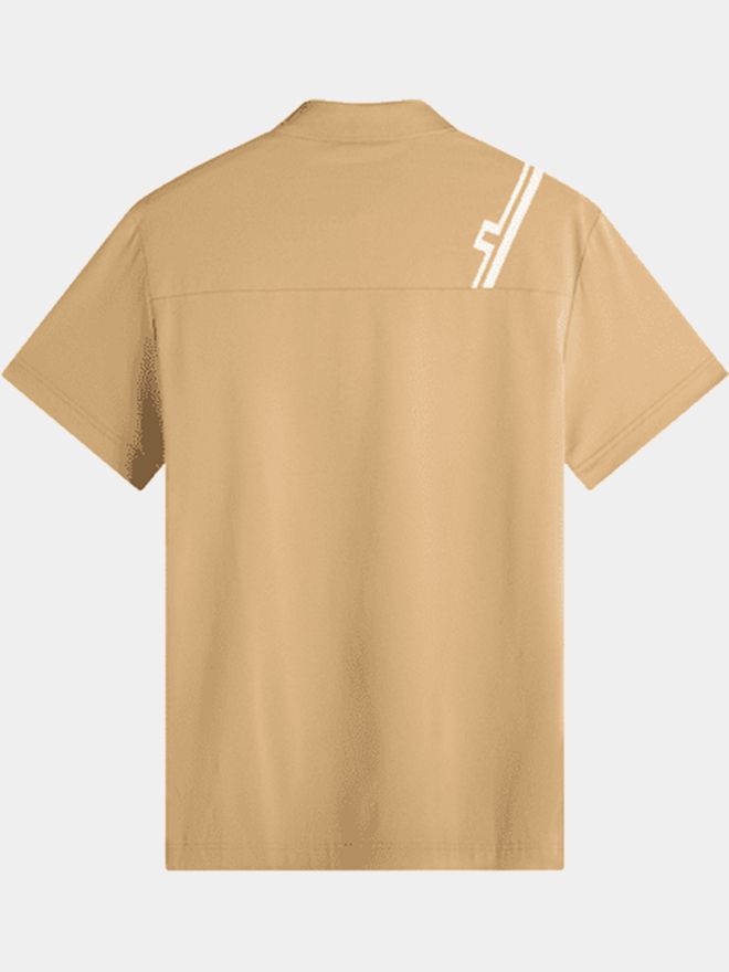 J.Lindeberg Fred Halbarm Polo beige