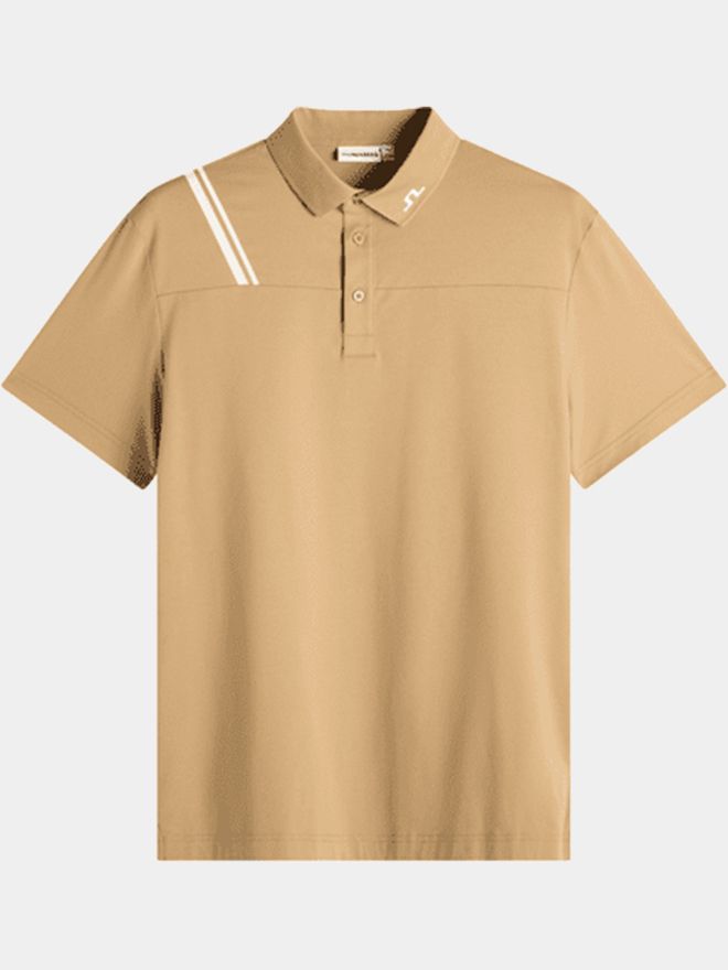 J.Lindeberg Fred Halbarm Polo beige