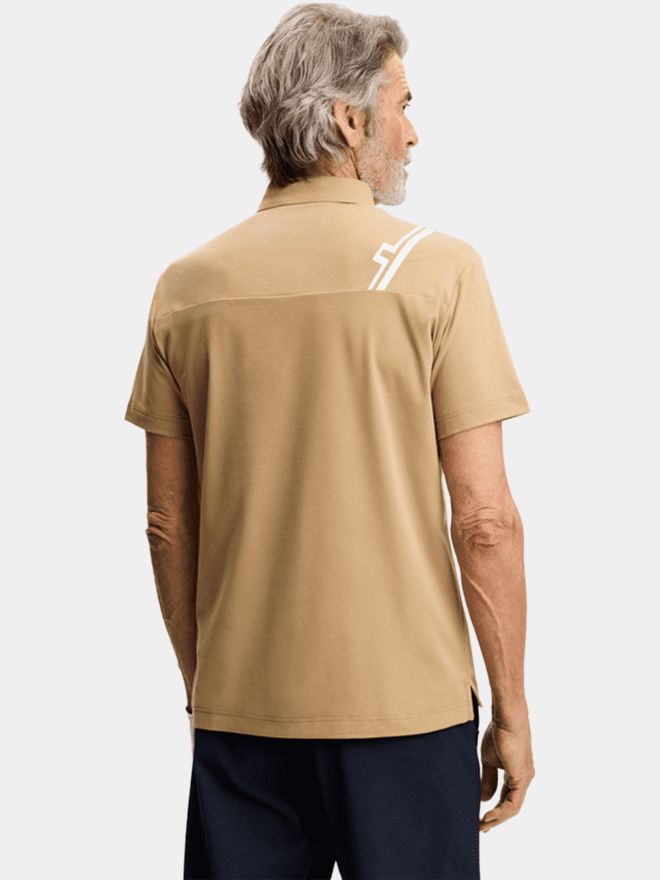 J.Lindeberg Fred Halbarm Polo beige