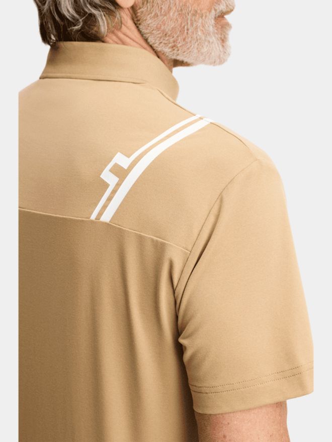 J.Lindeberg Fred Halbarm Polo beige