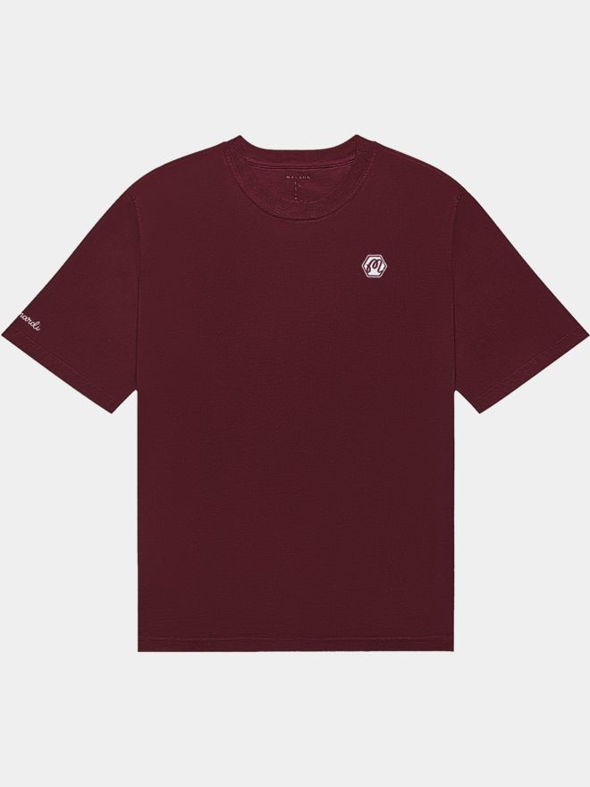 Malbon BETTINARDI GANGSTER BERMUDA TEE T-Shirt bordeaux