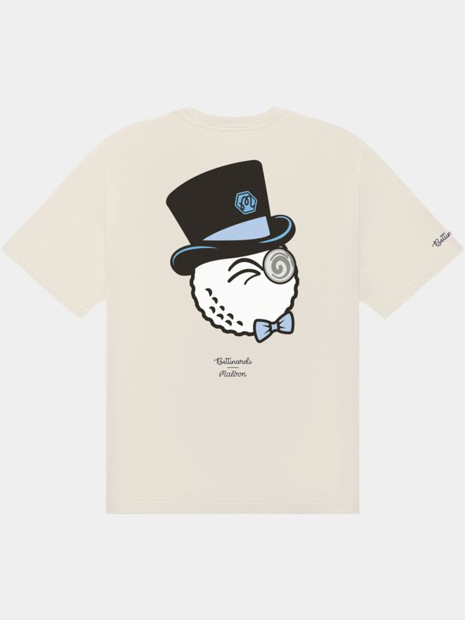 Malbon BETTINARDI GANGSTER BERMUDA TEE T-Shirt ecru