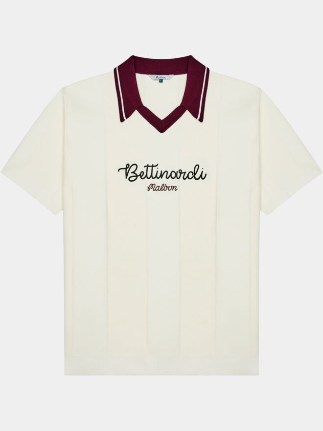 Malbon BETTINARDI Strick Polo ecru