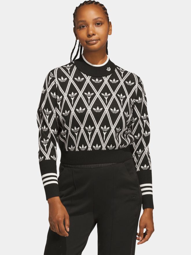 S Turtleneck Pullover Strick schwarz