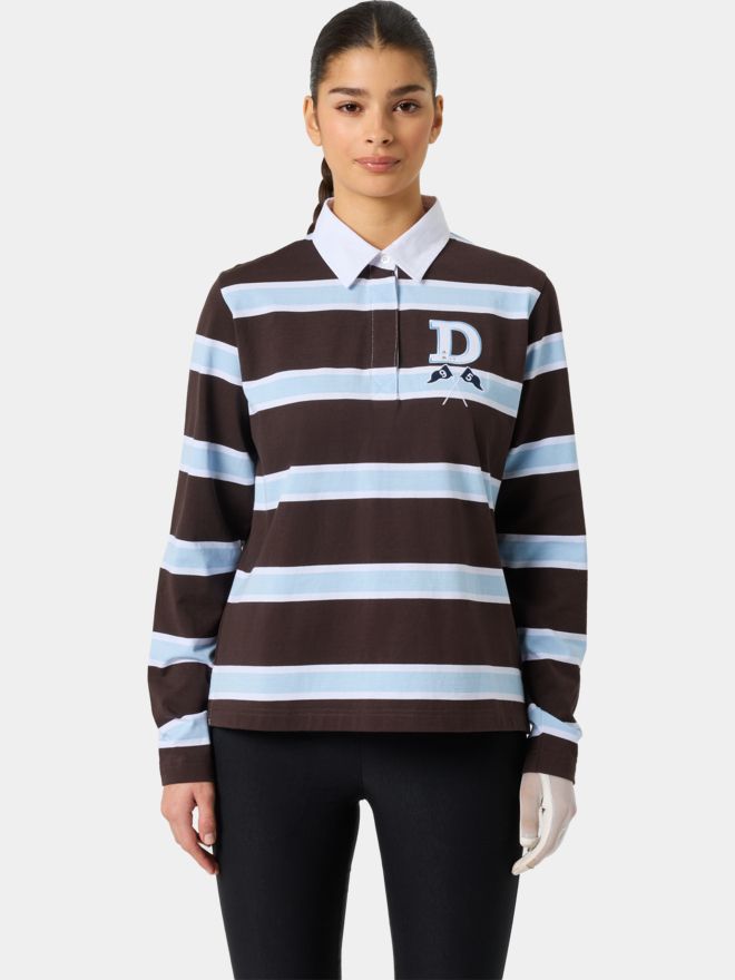 Daily Sports RUGBY Langarm Polo braun