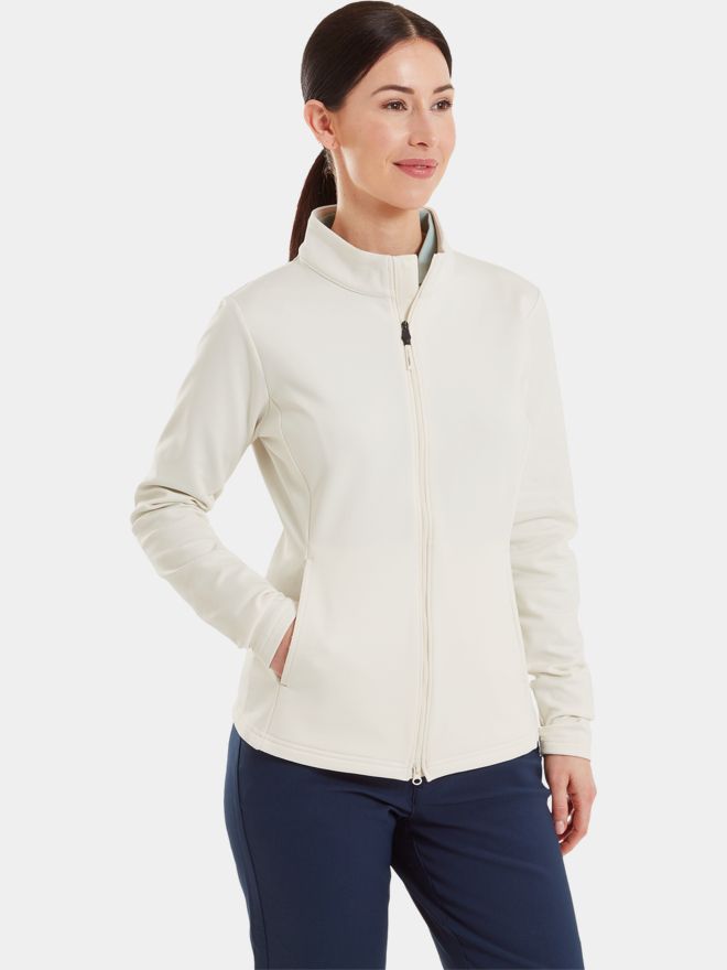FootJoy TS Full-Zip Midlayer Stretch Jacke offwhite