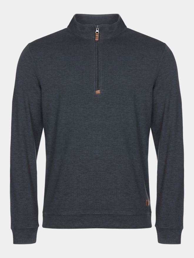 TravisMathew CLOUD SWEATER 1/4 ZIP Sweatshirt schwarz